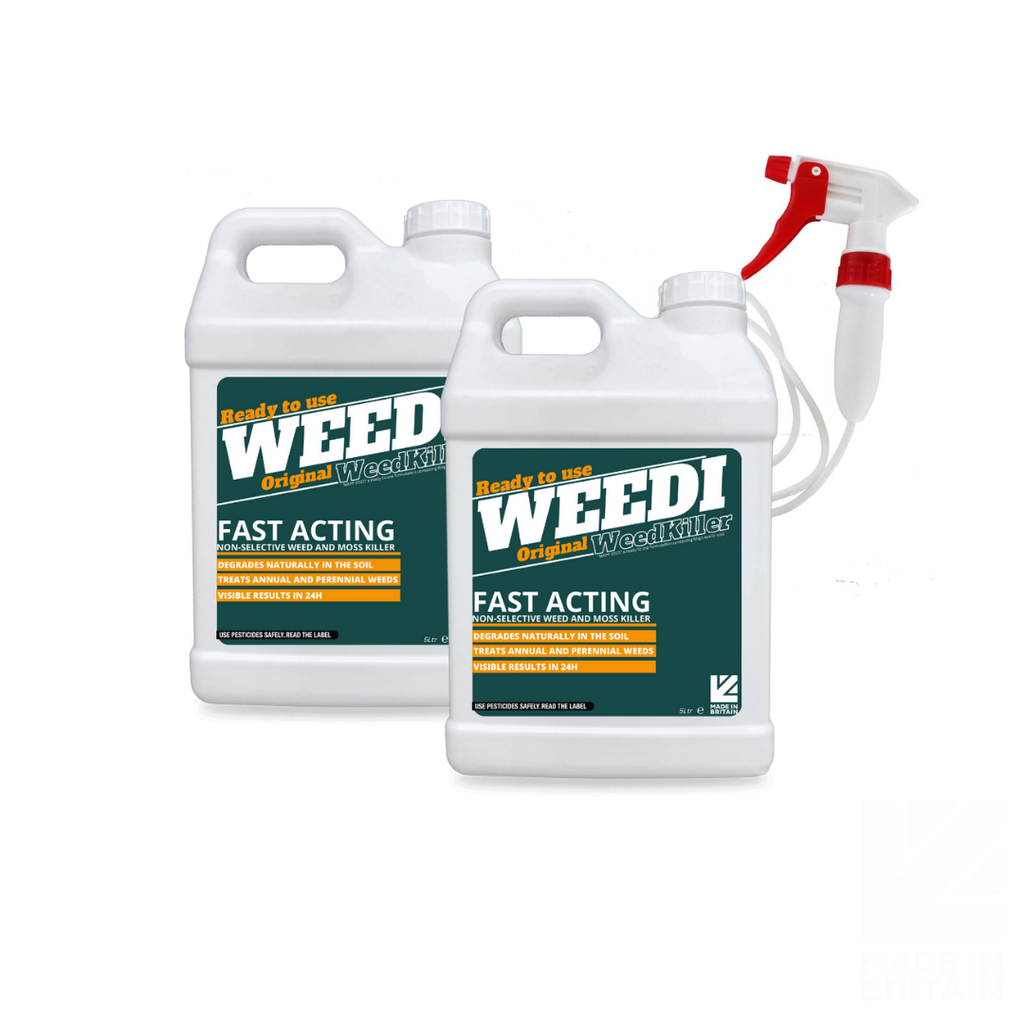 2x Weedi Original Weed killer with Trigger Sprayer | Glyphosate Free  (10 Litre)