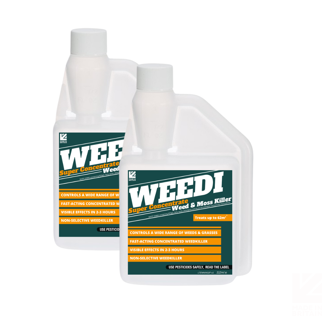 2x Weedi Super Concentrate Weed & Moss Killer (up to 124m2 coverage)